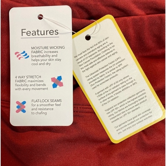 Yogipace Women's UV Protection 17" Long Tennis Running Golf Active Skort, Small - Picture 10 of 15